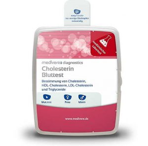 Den Cholesterinspiegel können Sie mit einem Cholesterin Test messen.