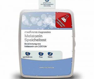 Der Melatonin Test misst in einer Speichelprobe den Melatoninspiegel, um Melatoninmangel aufzudecken.